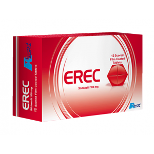 Erec 100 mg ( Sildenafil ) 12 film-coated tablets